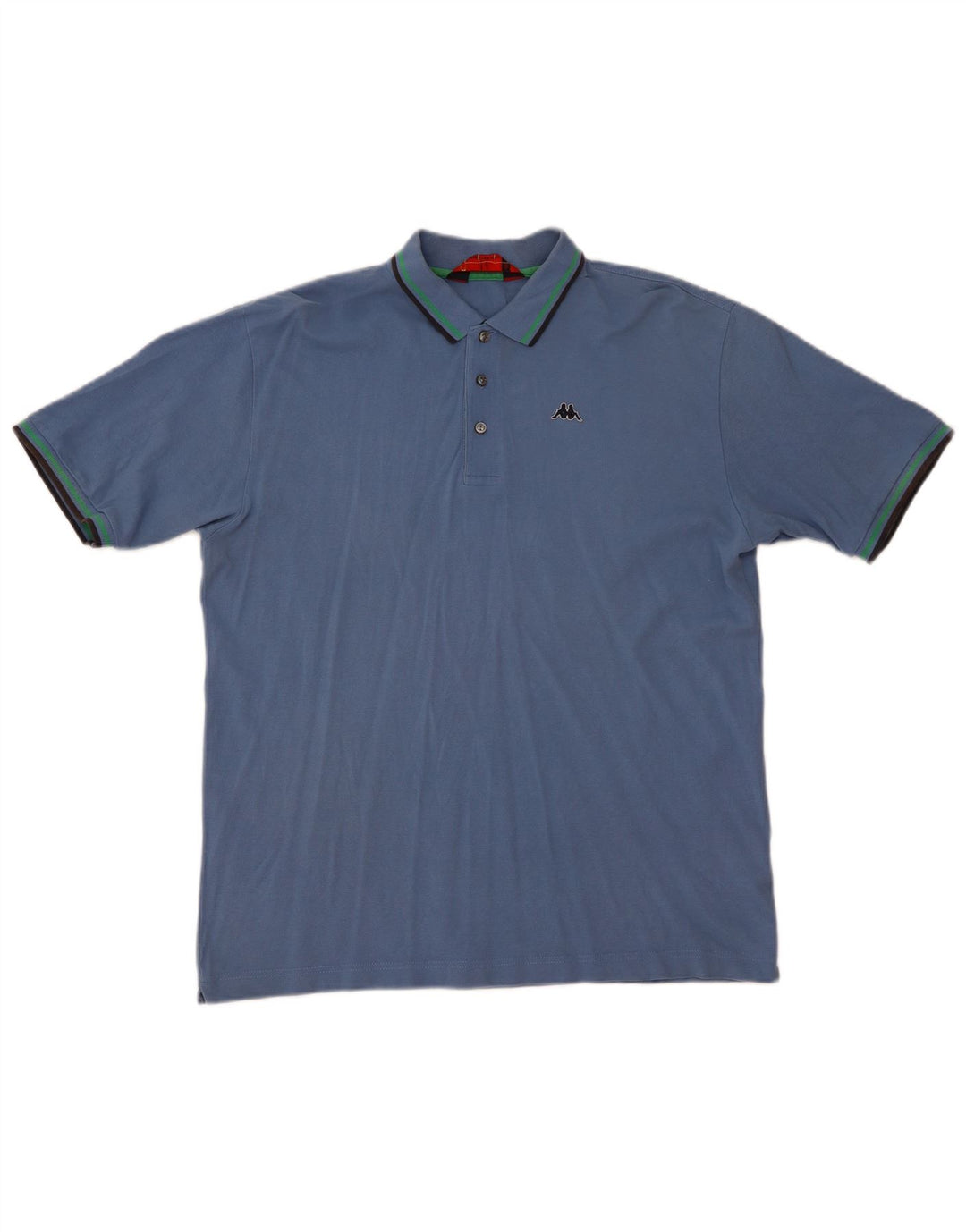 Kappa Mens Polo Shirt XL Blue Cotton