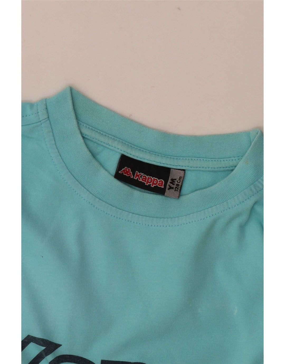 Kappa Boys Grafisk T-Shirt Top 8-9 år Medium Blå