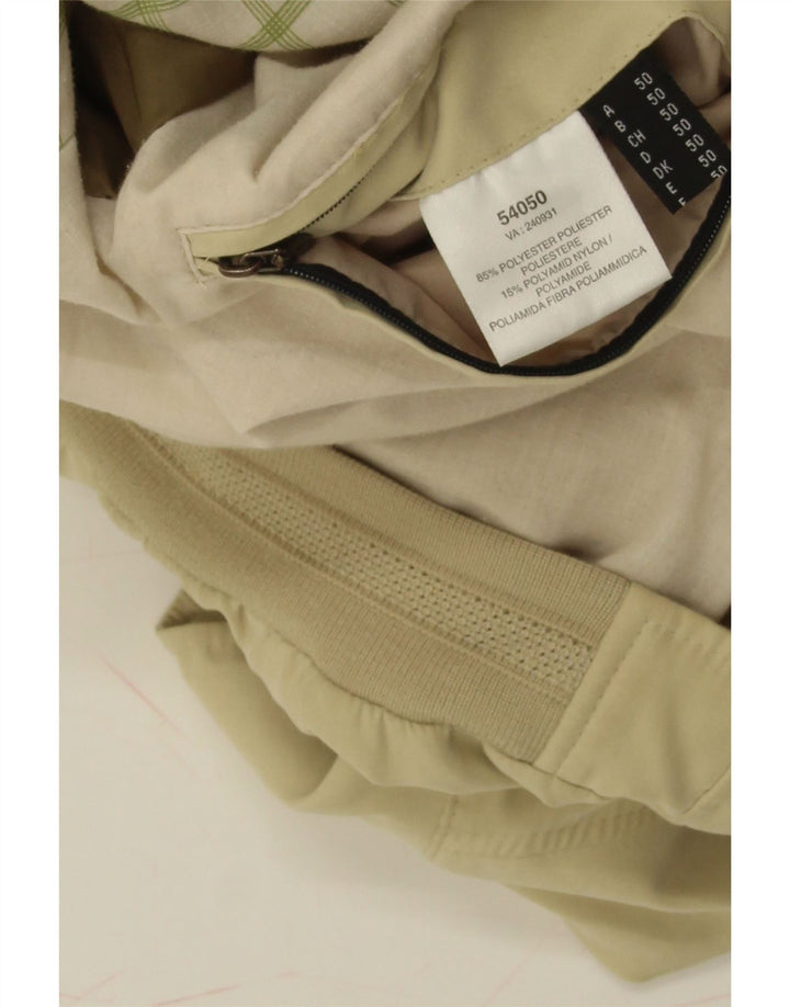 B.S.M Mens Bomber Jacket IT 50 Large Yellow Polyester Vintage B.S.M and Second-Hand B.S.M from Messina Hembry 