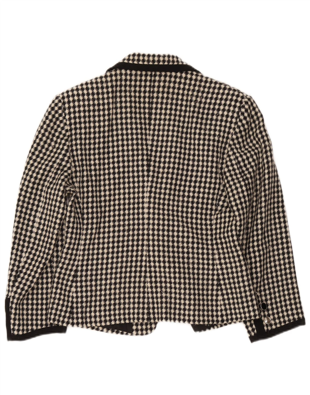Jachetă Blazer pentru femei Tabasco UK 12 Medium Negru Geometric Lână virgină