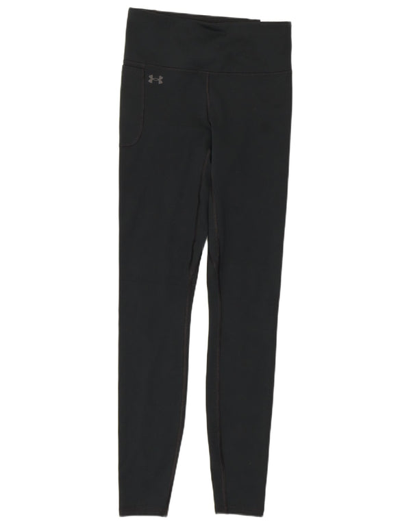 Under Armour Damen Leggings UK 8 Small Schwarz Polyester