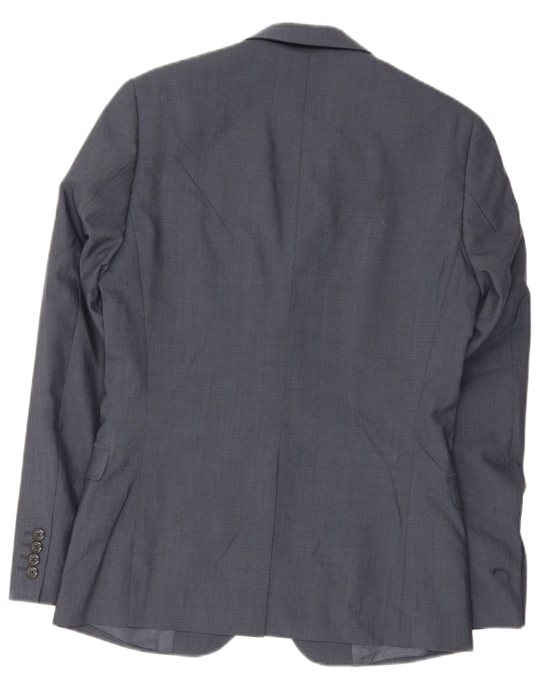 Dkny Herre 2 Button Slim Fit Blazer Jacket UK 36 Small Navy Blue Wool