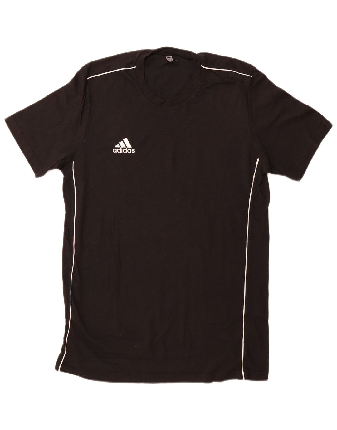 ADIDAS Mens T-Shirt Top Medium Black Cotton