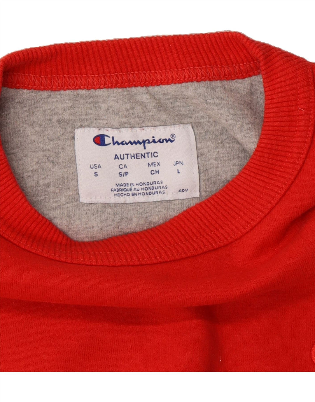 CHAMPION Mens Sweatshirt Jumper Small Red Cotton Vintage Champion and Second-Hand Champion from Messina Hembry 