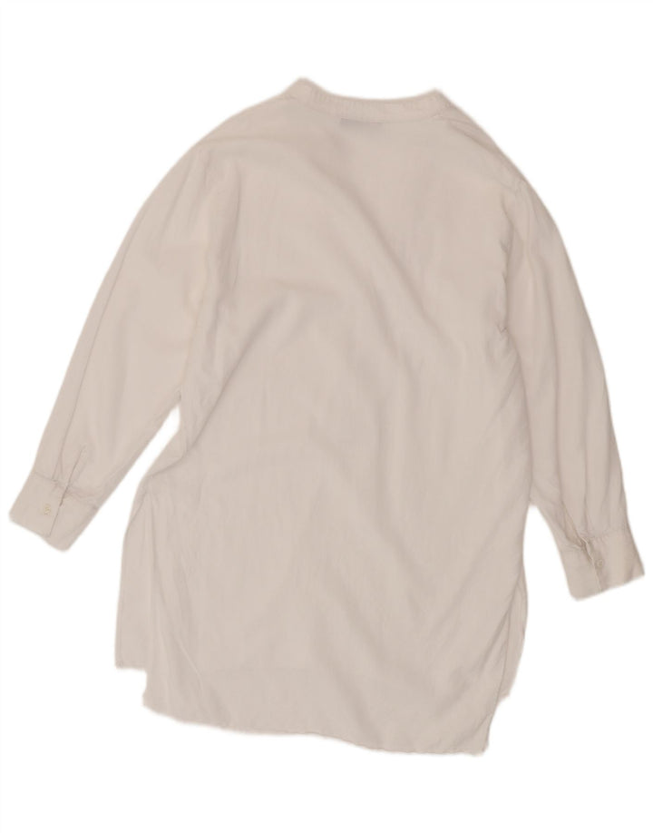 Zara Womens Long Sleeve Oversized Shift Dress UK 10 Small White