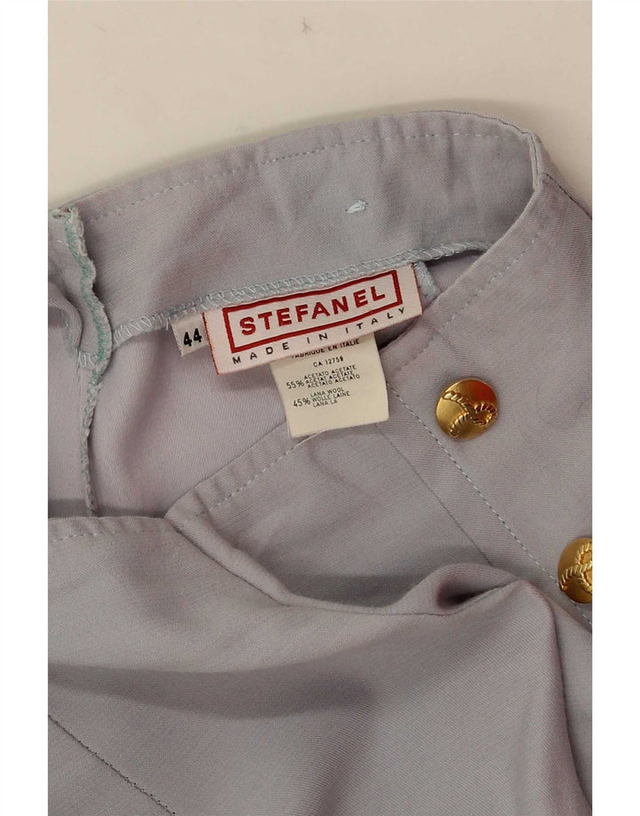 Costum pentru femei Stefanel 2 nasturi IT 44 Medium W22 L25 Acetat gri