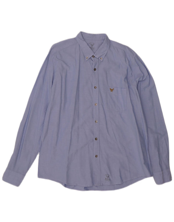 Avirex Mens Shirt 2XL Blue Cotton