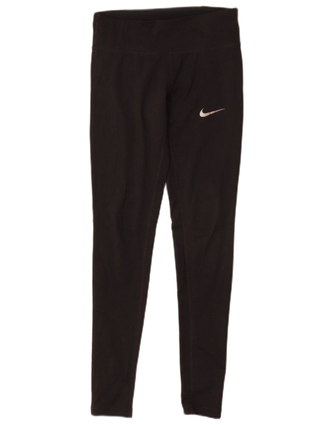 Nike Womens Dri Fit Leggings UK 6 XS Black Polyester