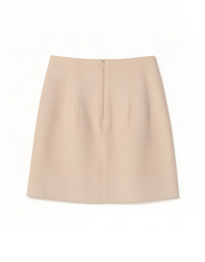 Mini saia feminina Zara XS W24 branca