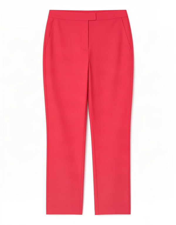 Женские прямые костюмные брюки John Lewis UK 12 Medium W32 L29 Розовый