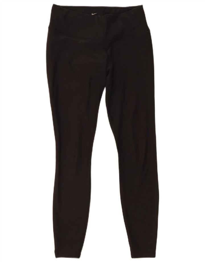 Nike Womens Dri Fit Leggings UK 4 XS  Black Polyester