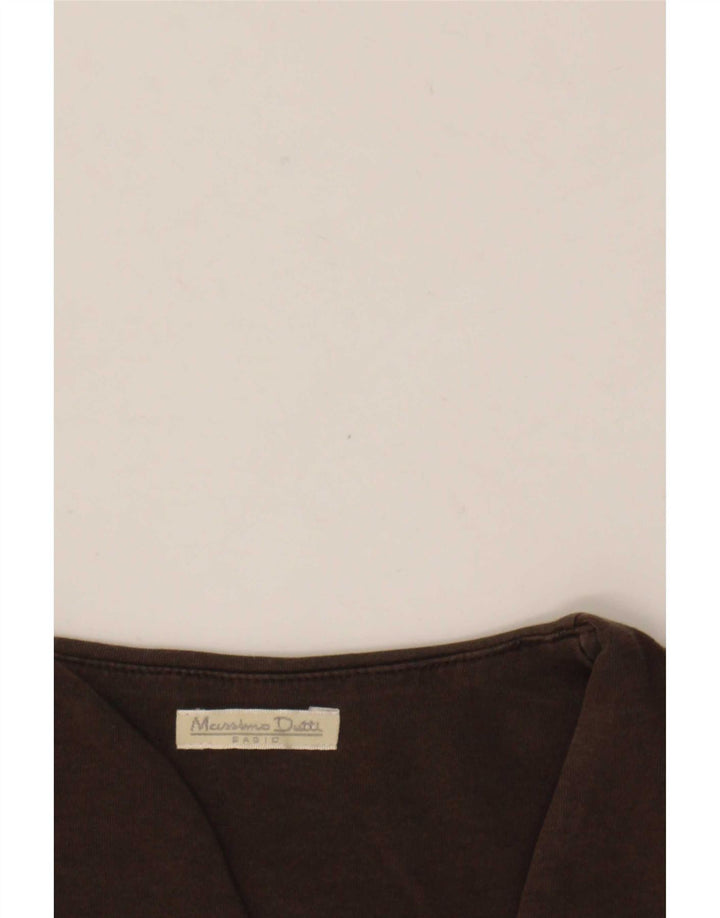 Colete feminino Massimo Dutti UK 8 pequeno marrom