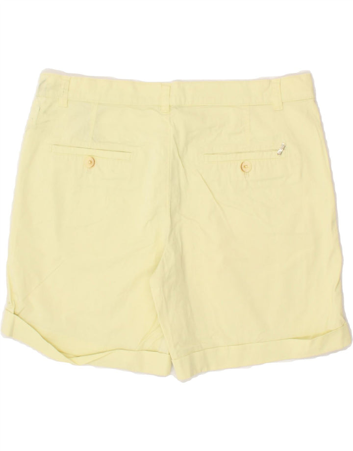MASSIMO DUTTI Womens Chino Shorts EU 38 Small W32 Yellow Cotton Vintage Massimo Dutti and Second-Hand Massimo Dutti from Messina Hembry 