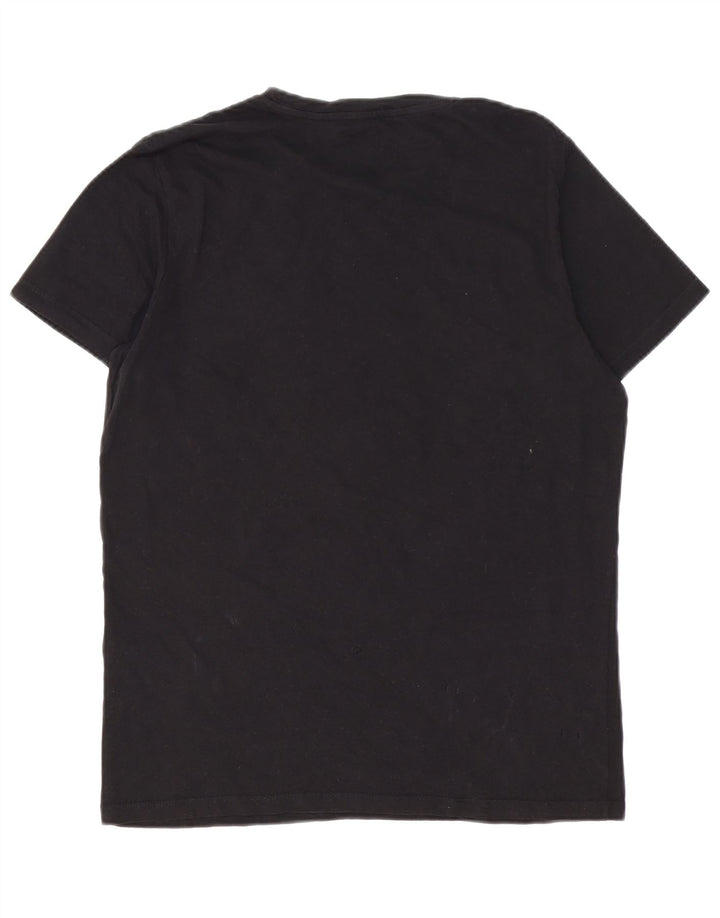JACK & JONES Mens Core Graphic T-Shirt Top Medium Black Cotton