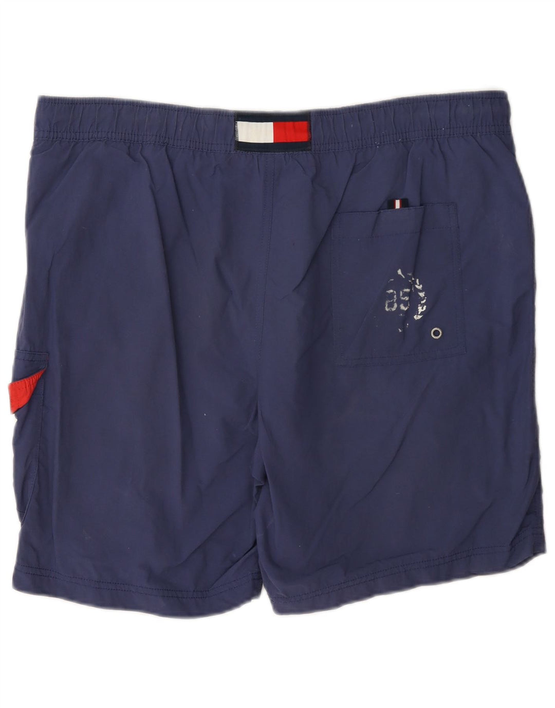 Tommy Hilfiger Mens Graphic Cargo Swimming Shorts Medium Navy Blue