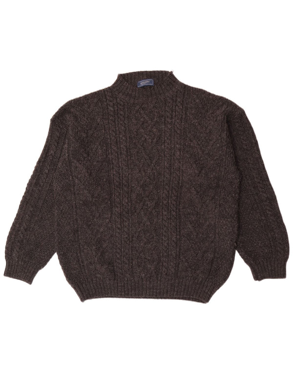 Principles Mens Turtle Neck Jumper Sweater Large Grey Wool