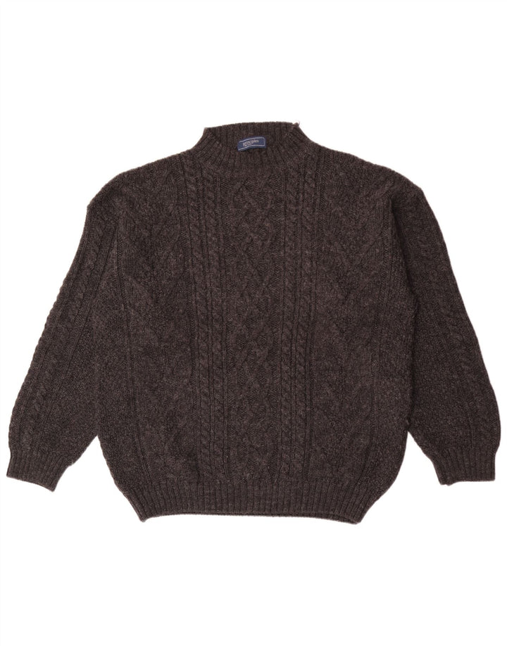Principles Mens Turtle Neck Jumper Sweater Large Grey Wool
