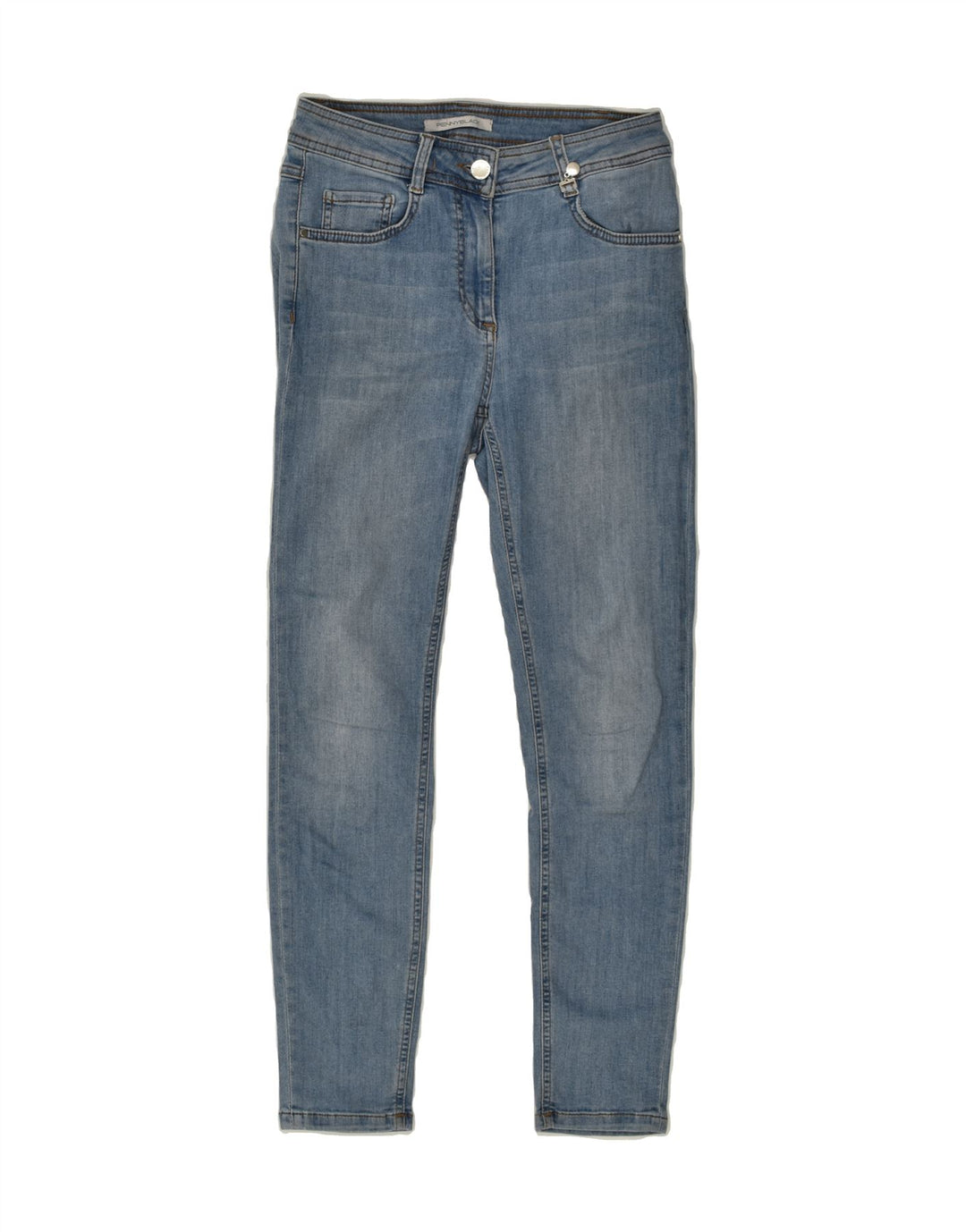 NEW PENNY Womens Slim Jeans UK 8 Small W26 L27 Blue Cotton | Vintage New Penny | Thrift | Second-Hand New Penny | Used Clothing | Messina Hembry 