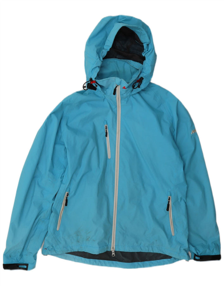 Giacca antipioggia con cappuccio da donna Musto UK 16 Large Blu in poliammide