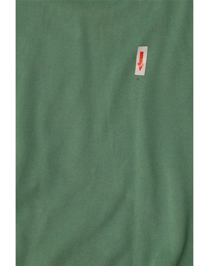Lacoste Womens Polo Shirt Size 42 Large Green Cotton