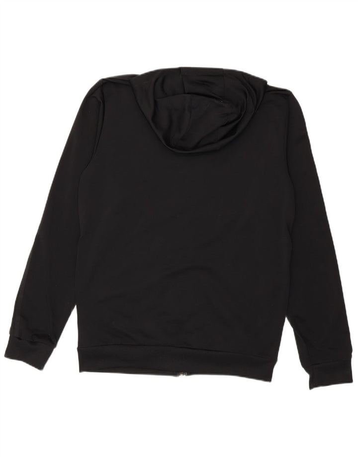 Adidas Mens Zip Hoodie Sweater UK 38/40 Medium Black Polyester