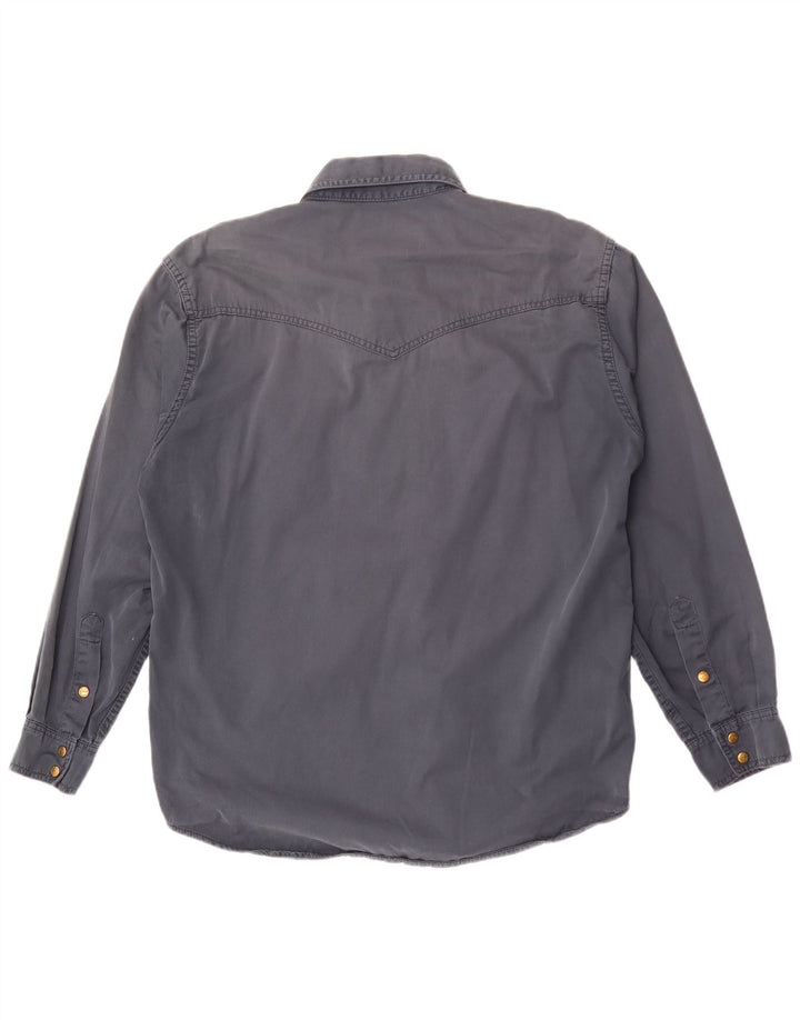 Wrangler Camisa Western Hombre Gris Medio