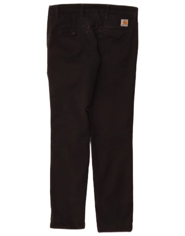 Carhartt muške uske chino hlače W30 L32 crni pamuk