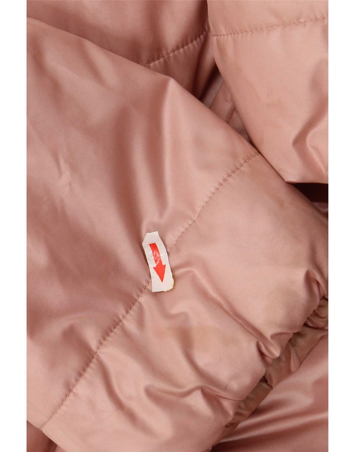Belfe & Chaqueta acolchada extragrande con capucha para mujer IT 46 Poliéster rosa grande