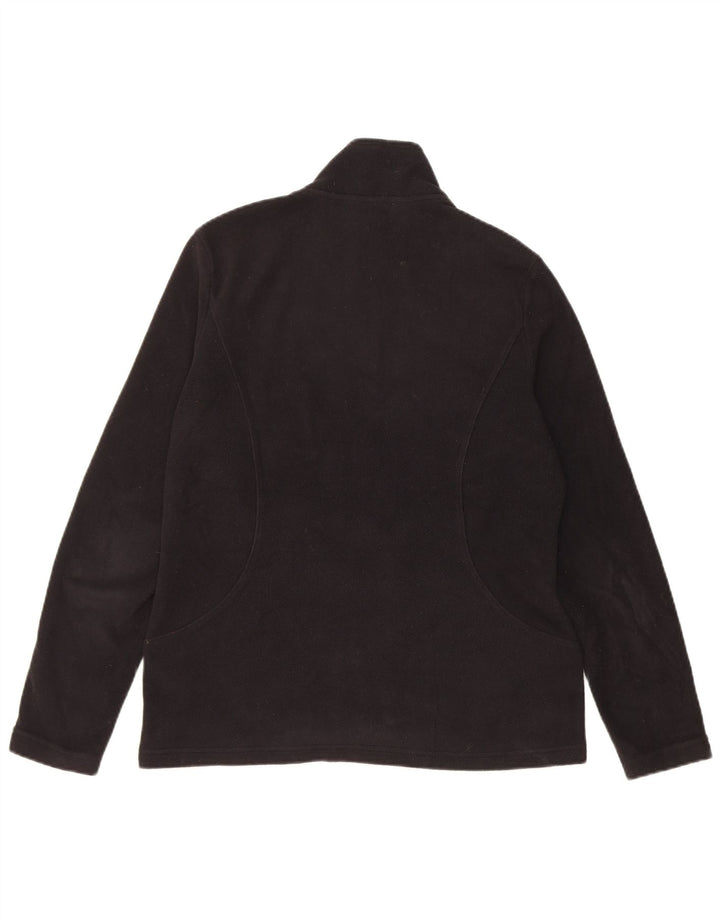 Marks & Spencer Fleecejakke til kvinder UK 12 Medium Sort Polyester