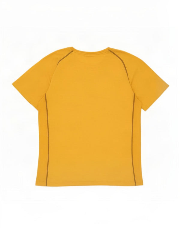 T-shirt grafica da uomo Champion Top XL in cotone giallo