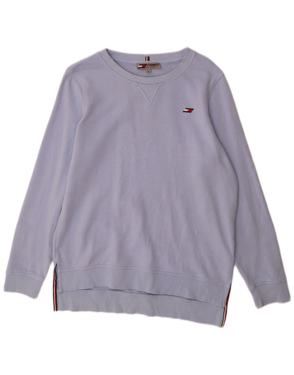 Tommy Hilfiger Γυναικεία Φούτερ Jumper UK 16 Large Blue Cotton