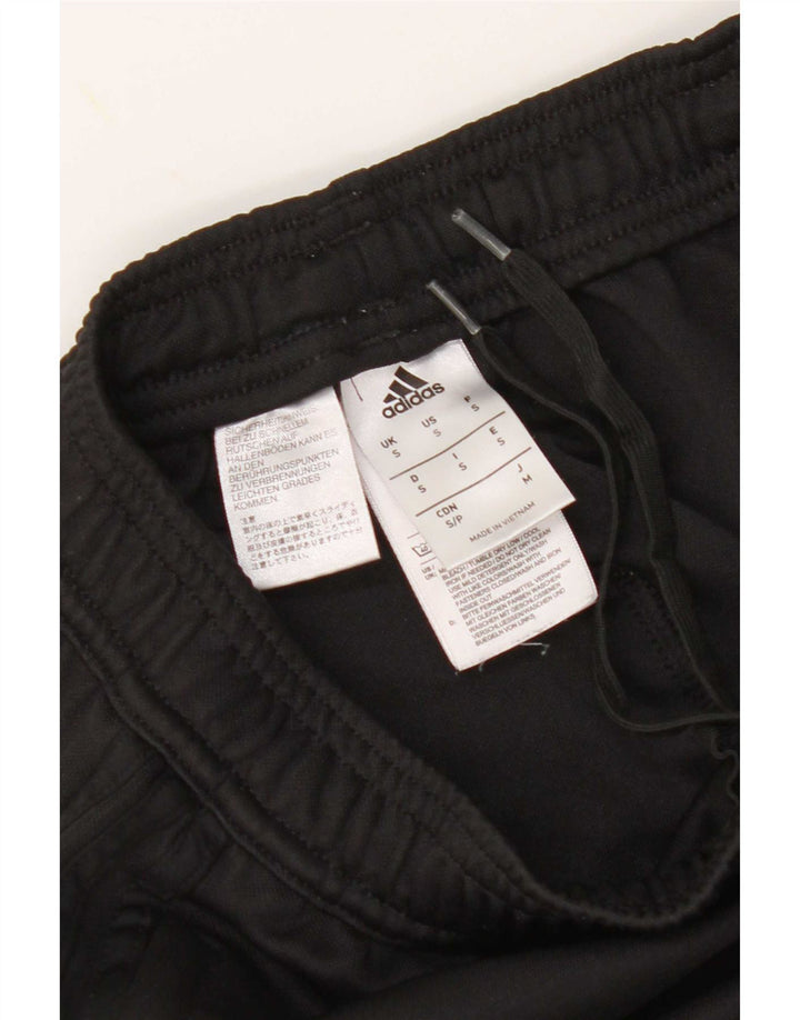 Pantaloni da tuta con grafica Adidas da uomo piccoli in poliestere nero