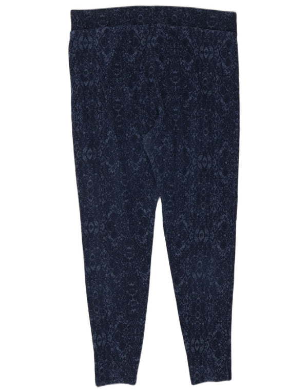 Marks & Spencer Damen Leggings UK 18 XL Blau Ikat