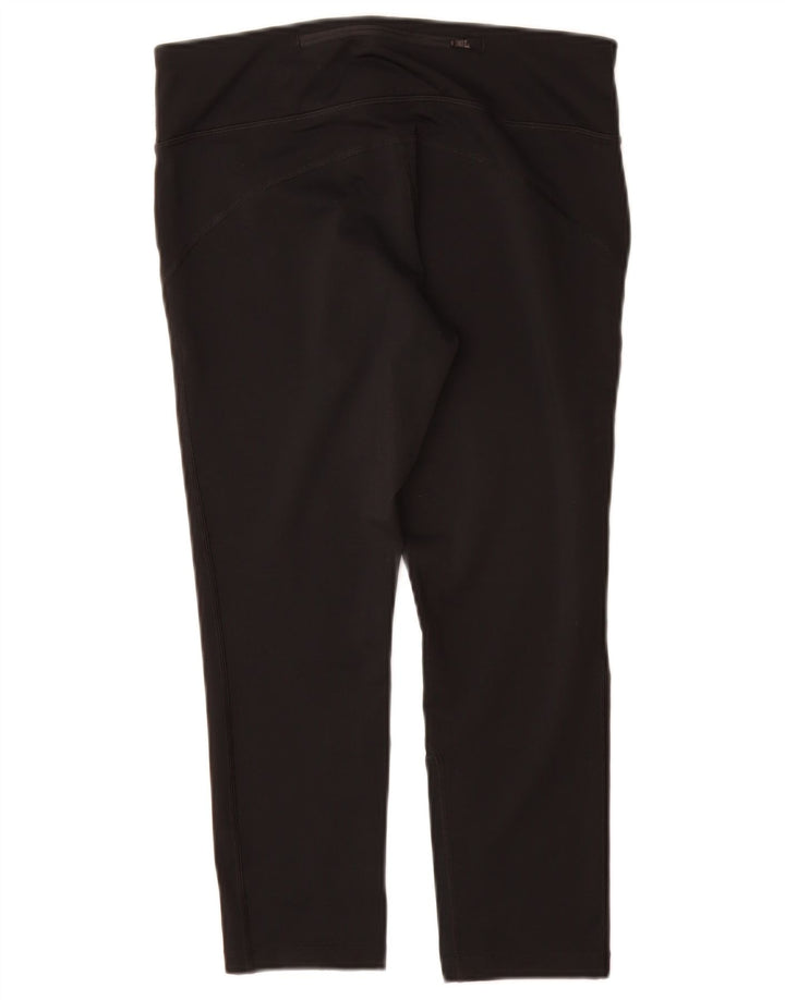 Nike Dame Dri Fit Capri Leggings UK 12 Medium Sort