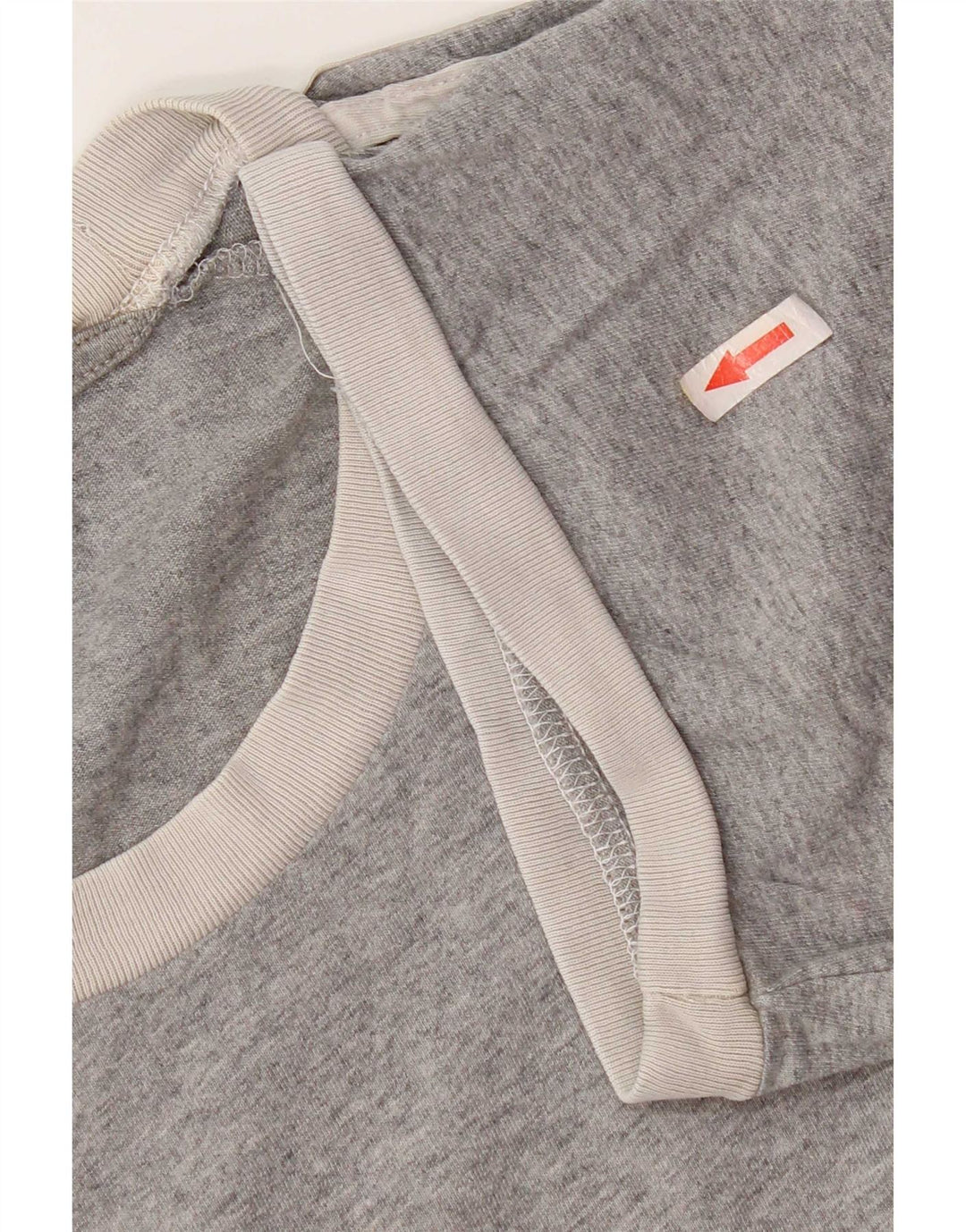 Adidas Mens T-Shirt Top Large Grey Colourblock Cotton