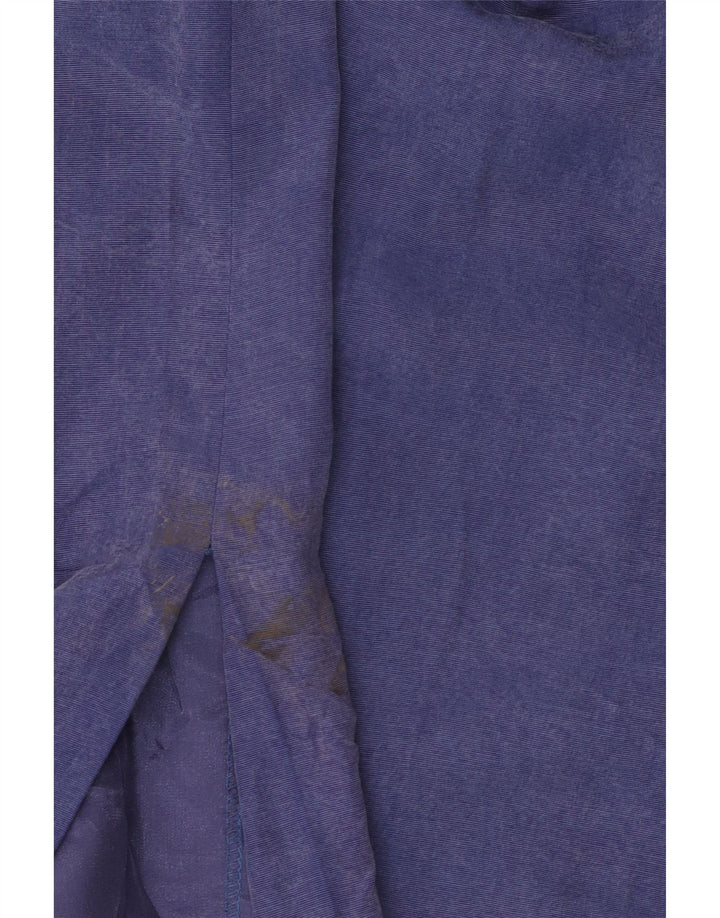 Monsoon Womens Midi Skirt UK 16 Large W32  Blue Viscose