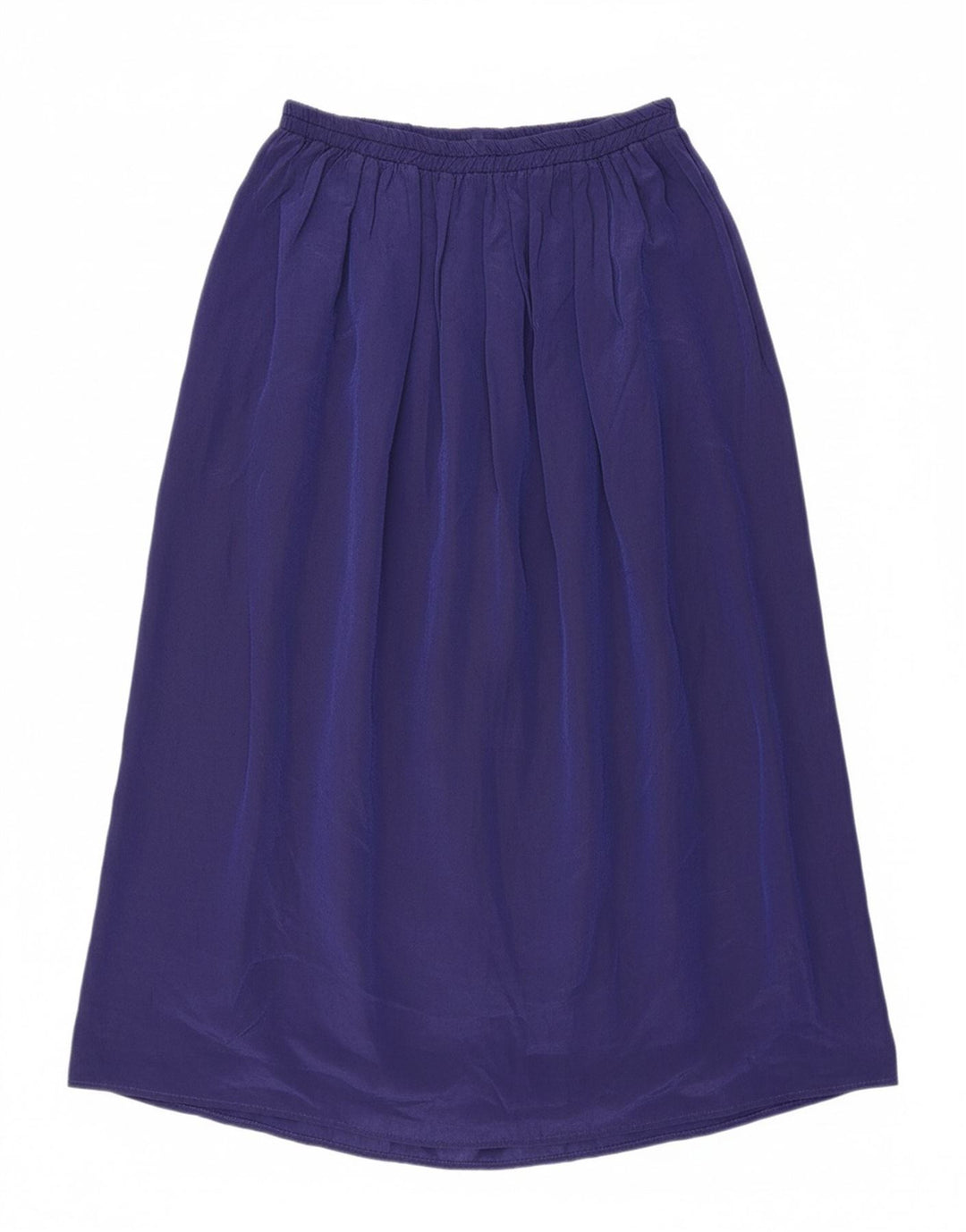 MIRROR Womens Pleated A-Line Skirt UK 12 Medium W30  Blue Viscose