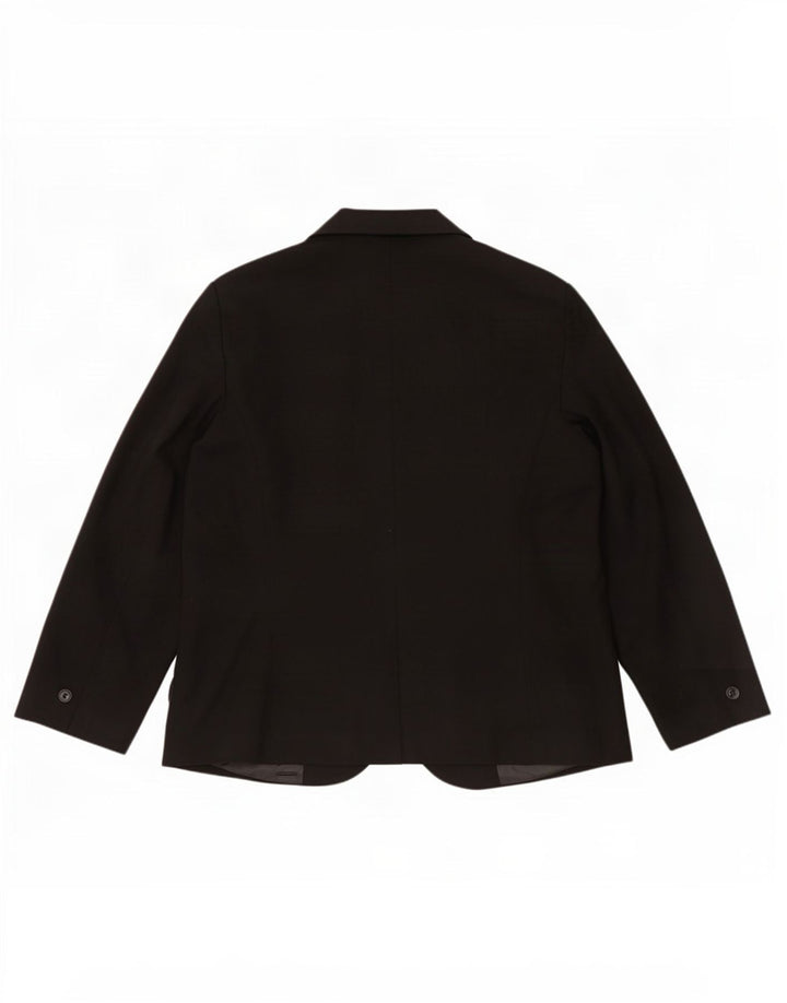 Blazer pentru femei Zara cu 1 nasture EU 54 XL Poliester negru