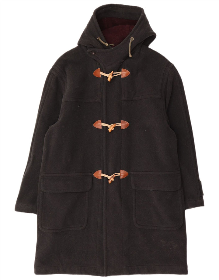 P&P People Mens Hooded Duffle Coat UK 38 Medium Green Wool