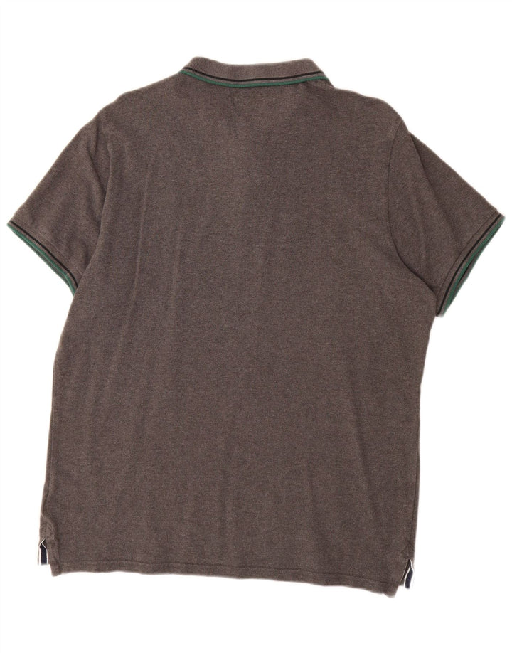 Superdry Mens Polo Shirt 2XL Grey Cotton