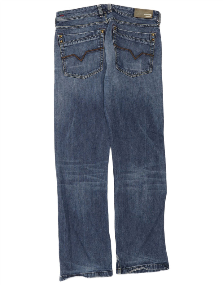 Diesel Uomo Lemmen Bootcut Jeans W33 L32 Cotone Blu