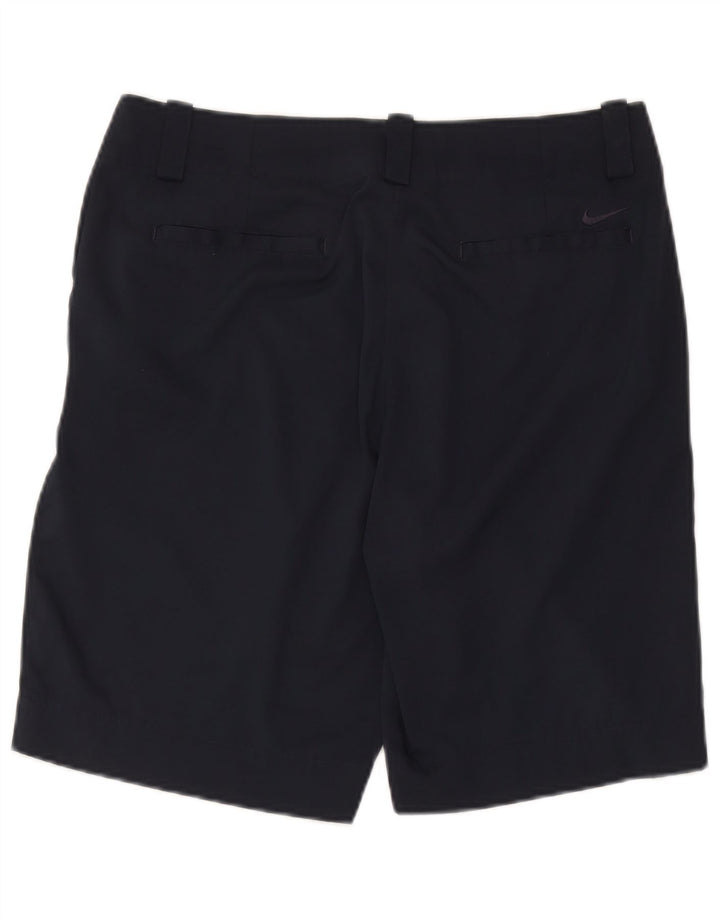 Nike Womens Golf Chino Shorts UK 14 Medium W34 Navy Blue Polyester