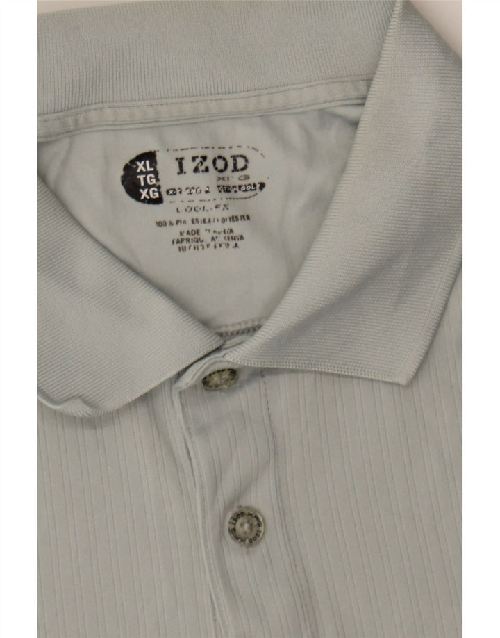 IZOD Mens Polo Shirt XL Grey Polyester Vintage Izod and Second-Hand Izod from Messina Hembry 