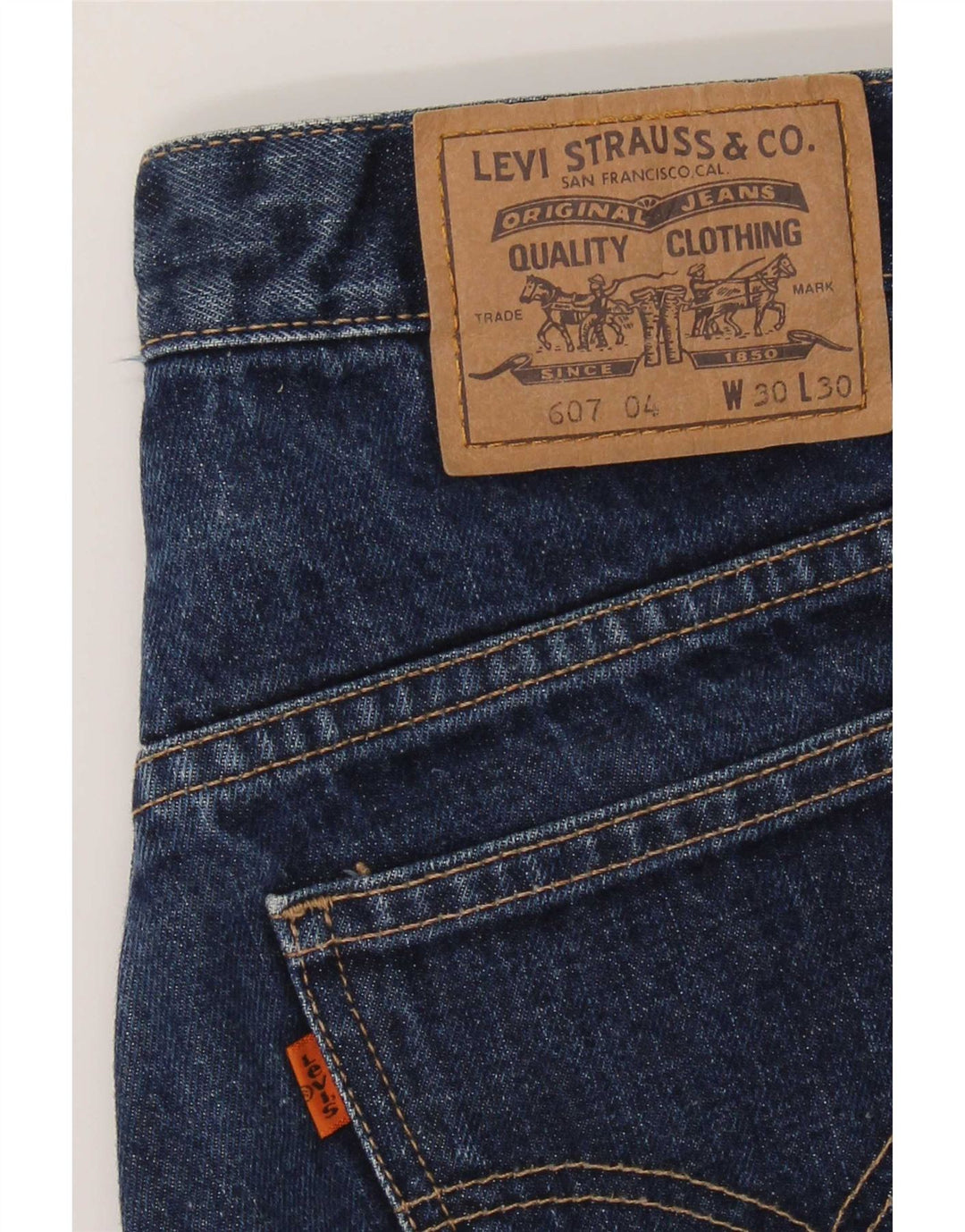 Jeans Levi's Uomo 607 Bootcut W30 L30 Blu Navy