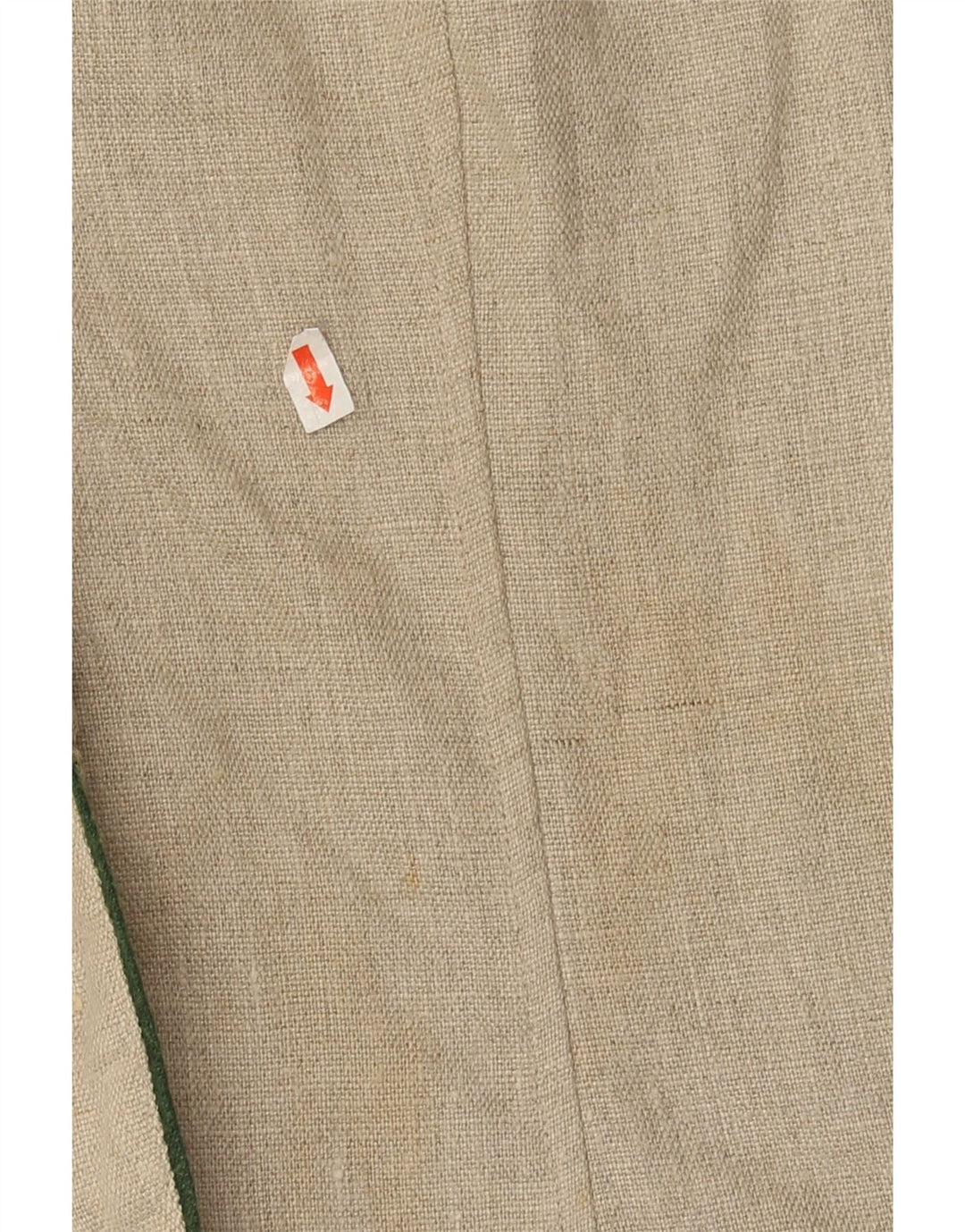 VINTAGE Womens Waistcoat UK 12 Medium Beige Acetate