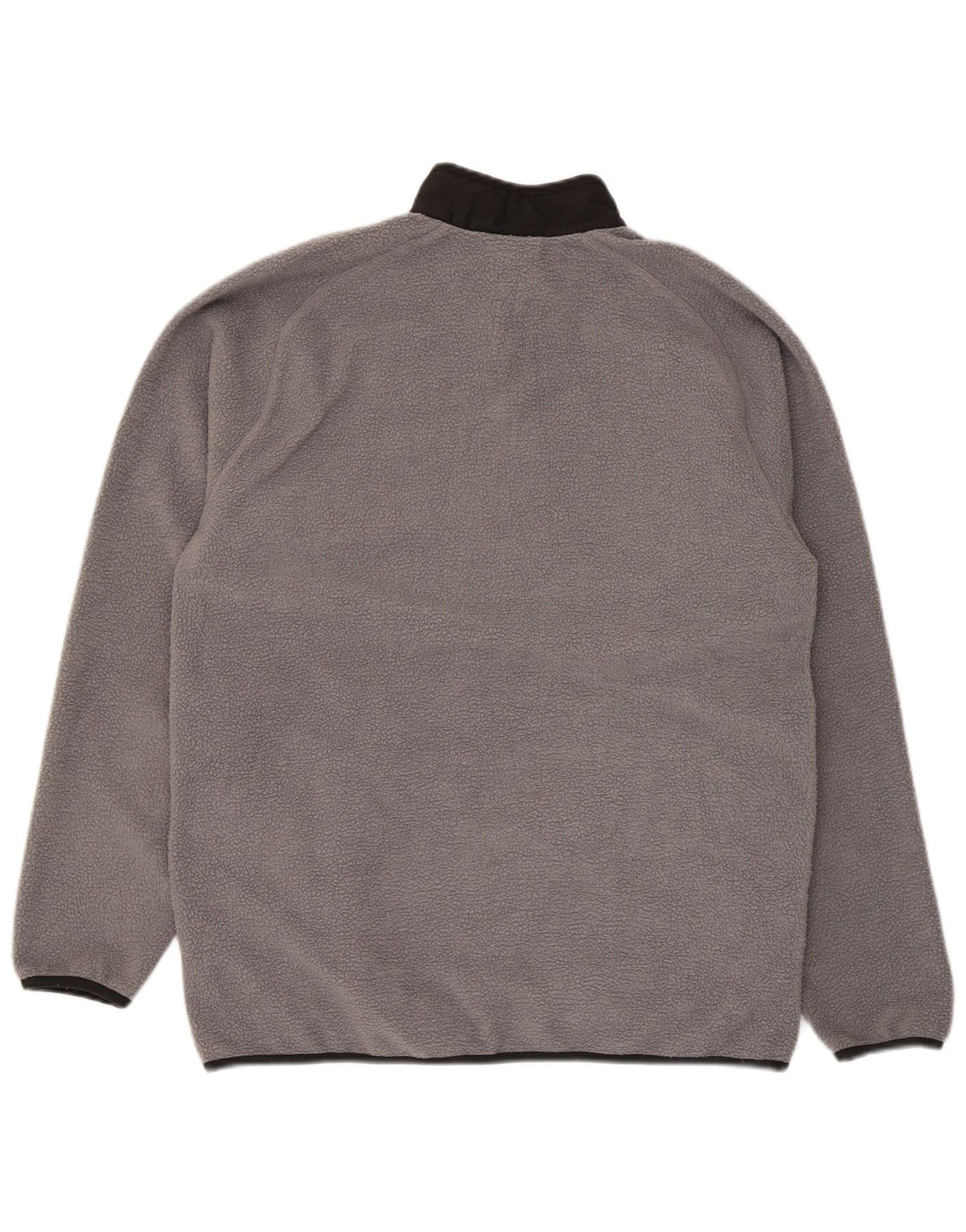 Puma Mens Zip Neck Fleece Jumper Medium Grey Colourblock Polyester