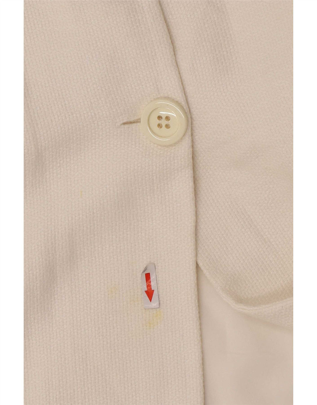Massimo Dutti Womens Crop 2 Button Blazer Jacket EU 38 Medium White