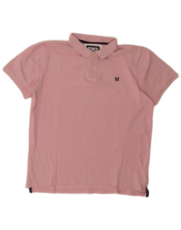 Crew Clothing Polo Homme Grand Rose Coton