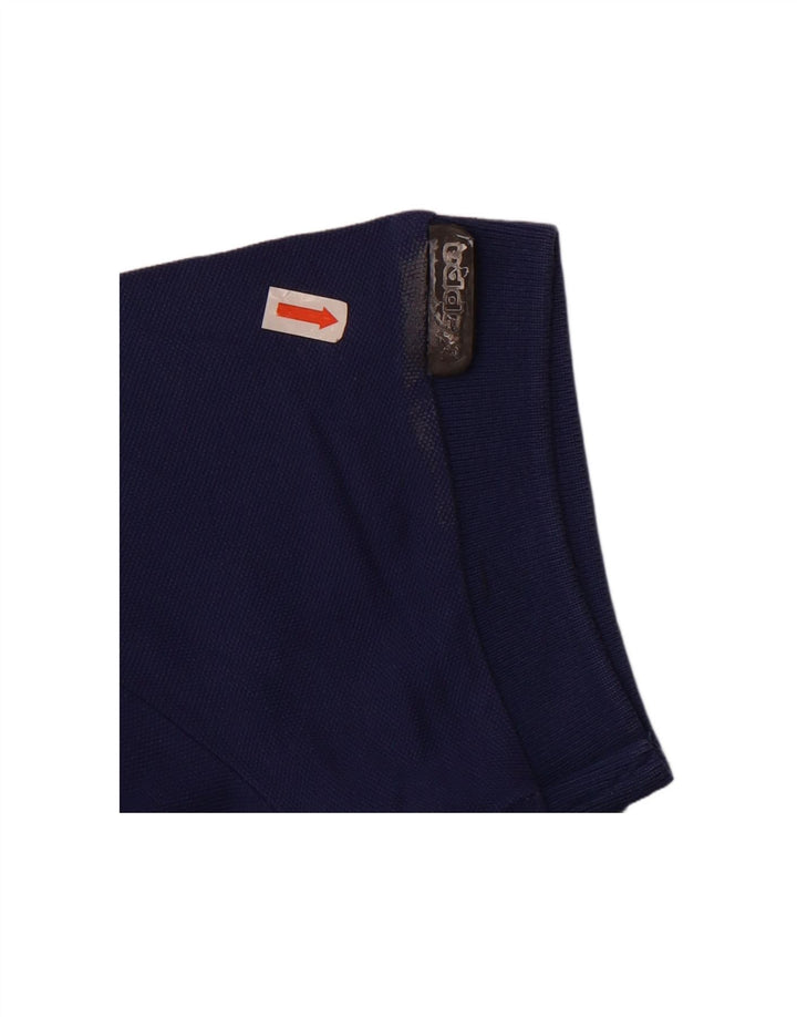 KAPPA Womens Polo Shirt UK 14 Medium Navy Blue Cotton Vintage Kappa and Second-Hand Kappa from Messina Hembry 