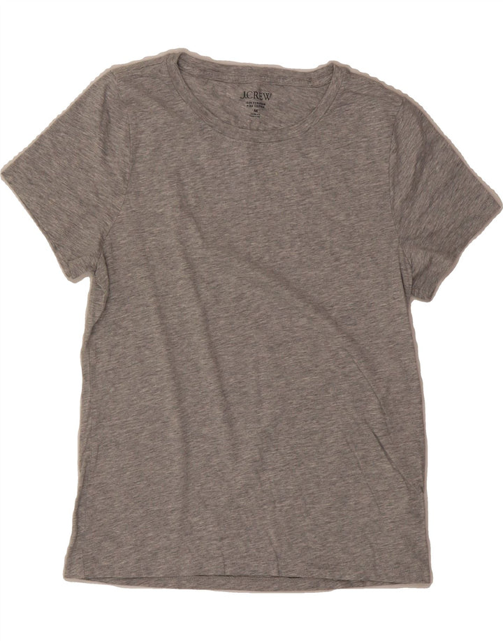 J. CREW Womens T-Shirt Top UK 12 Medium Grey Cotton Vintage J. Crew and Second-Hand J. Crew from Messina Hembry 